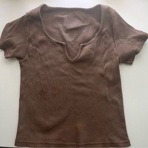 Brown Brandy Melville top